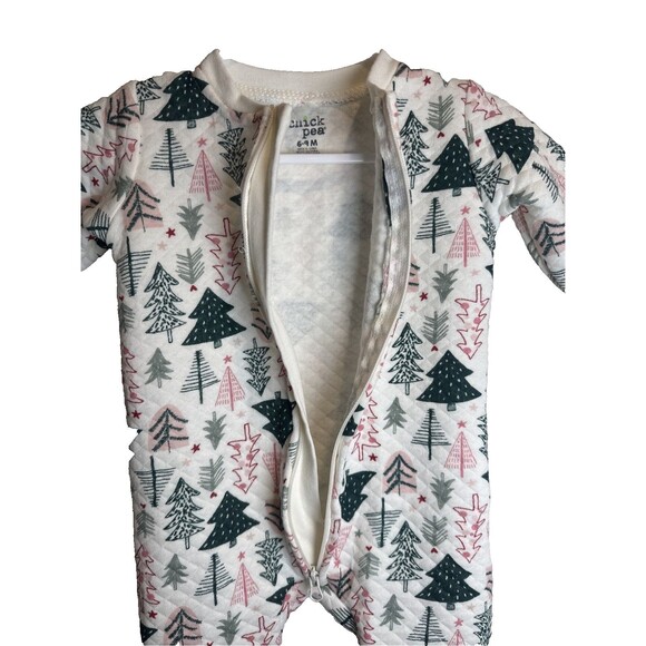 Chick Pea Sleeper Christmas Trees Size 6-9 Months Unisex Holiday Festive Winter - Picture 4 of 13